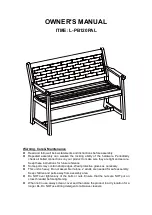 Sunjoy L-PB120PAL Owner'S Manual preview