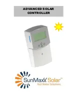 Preview for 1 page of SunMaxx Solar ADVANCED SOLAR CONTROLLER User Manual