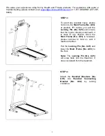 Preview for 9 page of Sunny Health & Fitness SF-T7610 User Manual