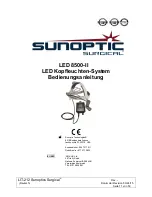 Preview for 11 page of Sunoptic Surgical LED 8500-II Operation Manual