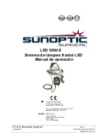 Preview for 21 page of Sunoptic Surgical LED 8500-II Operation Manual