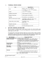 Preview for 4 page of Sunoptic Surgical SSL-3736 Operator'S Manual