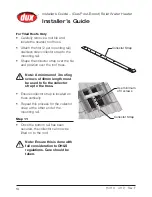 Preview for 12 page of SUNPRO D2FL20 Installer'S Manual