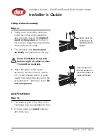 Preview for 16 page of SUNPRO D2FL20 Installer'S Manual