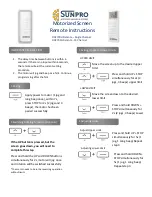 SUNPRO DD2700H Instructions preview