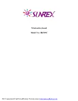 Sunrex RK509C User Manual preview