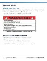 Preview for 4 page of Sunrise spas 670 S Owner'S Manual