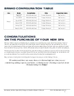 Preview for 3 page of Sunrise spas Essense 250E Owner'S Manual