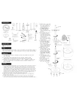 Preview for 2 page of Sunshine TH003 Assembly Instructions