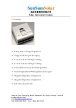 Preview for 5 page of SunSumSolar SPM45-P Manual