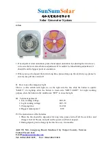 Preview for 9 page of SunSumSolar SPM45-P Manual