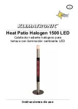 Preview for 12 page of Suntec Wellness Klimatronic Heat Patio Halogen 1500 LED Instruction Manual