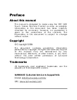 Preview for 2 page of Sunwave SRC-1600 User Manual