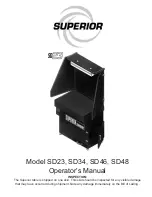 Superior SD23 Operator'S Manual preview