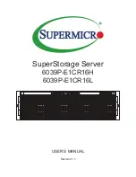 Preview for 1 page of Supermicro 6039P-E1CR16H User Manual