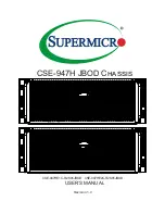 Supermicro CSE-947H JBOD User Manual preview