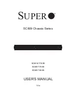 Supermicro SC809T-780B User Manual preview