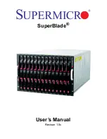 Supermicro SuperBlade Series User Manual preview