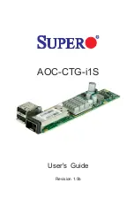 Preview for 1 page of Supermicro Supero AOC-CTG-i1S User Manual