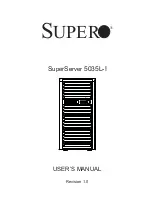 Supermicro SuperServer 5035L-I User Manual preview