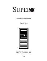 Preview for 1 page of Supero 5037A-I User Manual