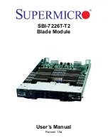 Preview for 1 page of Supero SBI-7226T-T2 User Manual