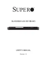 Preview for 1 page of Supero SUPERSERVER 5015B-M3 User Manual