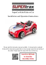 Preview for 1 page of Supertrax BMW i8 Style Installation And Operation Instructions Manual