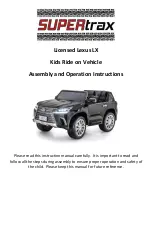 Preview for 1 page of Supertrax Licensed Lexus LX Assembly And Operation Instructions Manual