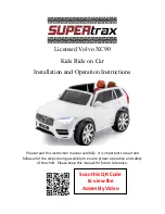 Preview for 1 page of Supertrax Licensed Volvo XC90 Installation And Operation Instructions Manual