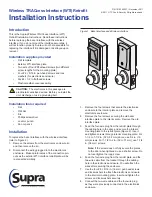 Preview for 1 page of Supra TRAC-Station BT Installation Instructions