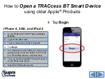 Preview for 4 page of Supra TRACcess BT Smart Device Manual