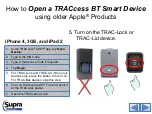 Preview for 5 page of Supra TRACcess BT Smart Device Manual