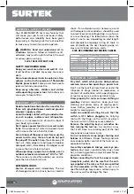 Preview for 10 page of Surtek CN506 User Manual And Warranty