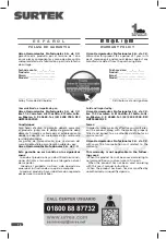 Preview for 16 page of Surtek SOL5225 User Manual And Warranty