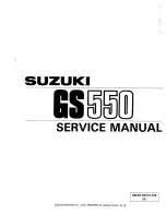 Preview for 2 page of Suzuki GS550 Service Manual