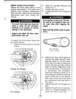 Preview for 63 page of Suzuki TL1000S Owner'S Manual