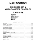 Preview for 3 page of SV2000 CWV20V6 Service Manual