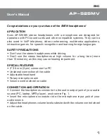 Preview for 2 page of Sven AP-525MV User Manual