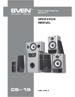 Sven c5-15 Operation Manual preview