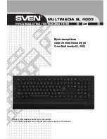 Preview for 1 page of Sven EL 4003 User Manual