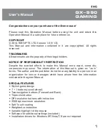 Preview for 2 page of Sven Gx-990 GAMING User Manual