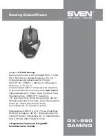 Preview for 5 page of Sven Gx-990 GAMING User Manual