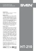 Preview for 38 page of Sven HT-210 User Manual