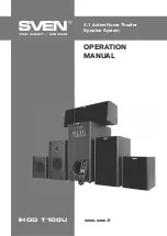 Sven IHOO T100U Operation Manual preview