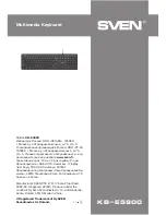 Preview for 4 page of Sven KB-E5800 User Manual