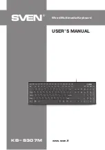 Sven KB-S307M User Manual preview