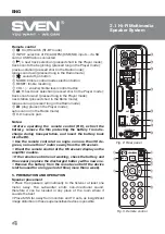 Preview for 5 page of Sven MS-3000 Operation Manual