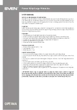 Sven OPTIMA 6 User Manual preview
