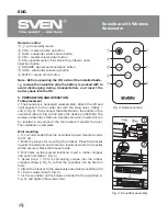 Preview for 5 page of Sven SB-550 Operation Manual